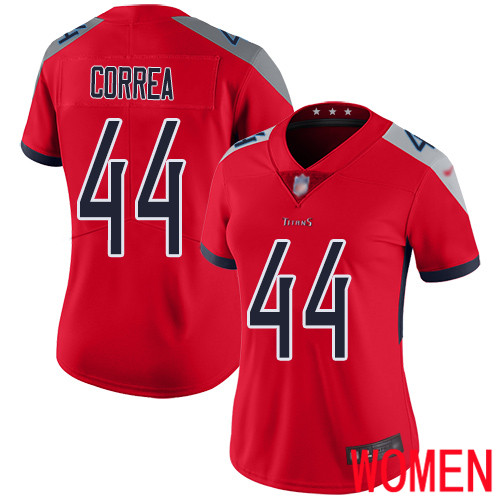 Tennessee Titans Limited Red Women Kamalei Correa Jersey NFL Football 44 Inverted Legend